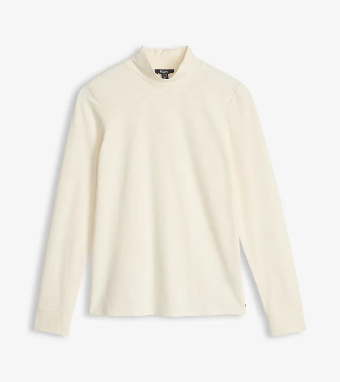 Mock Neck Top 8211 Cream White Hatley