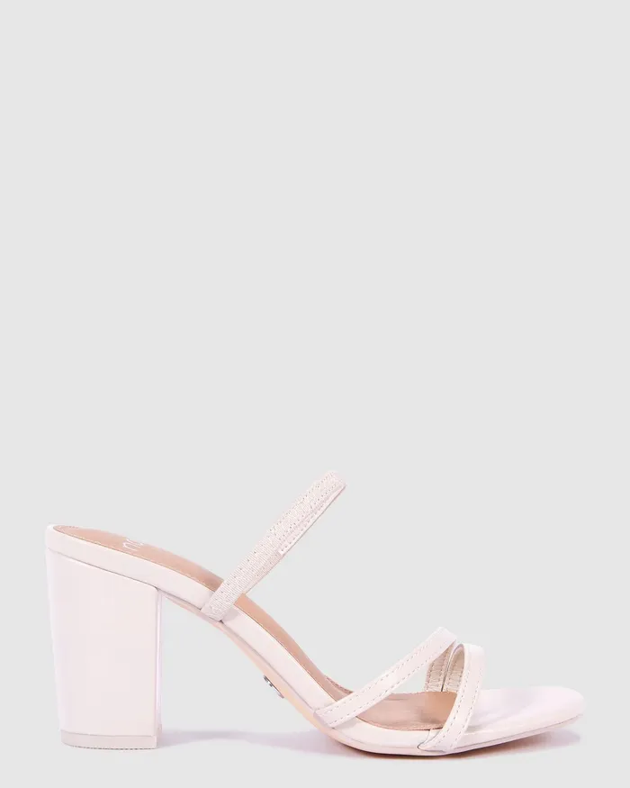 Mules MONDAY CREAM Block Heels 8211 NOVO Shoes Women