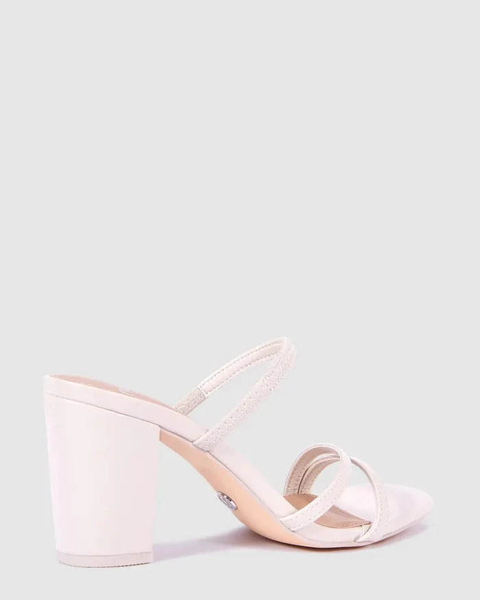 Mules MONDAY CREAM Block Heels 8211 NOVO Shoes Women Mules MONDAY CREAM Block Heels 8211 NOVO Shoes Women