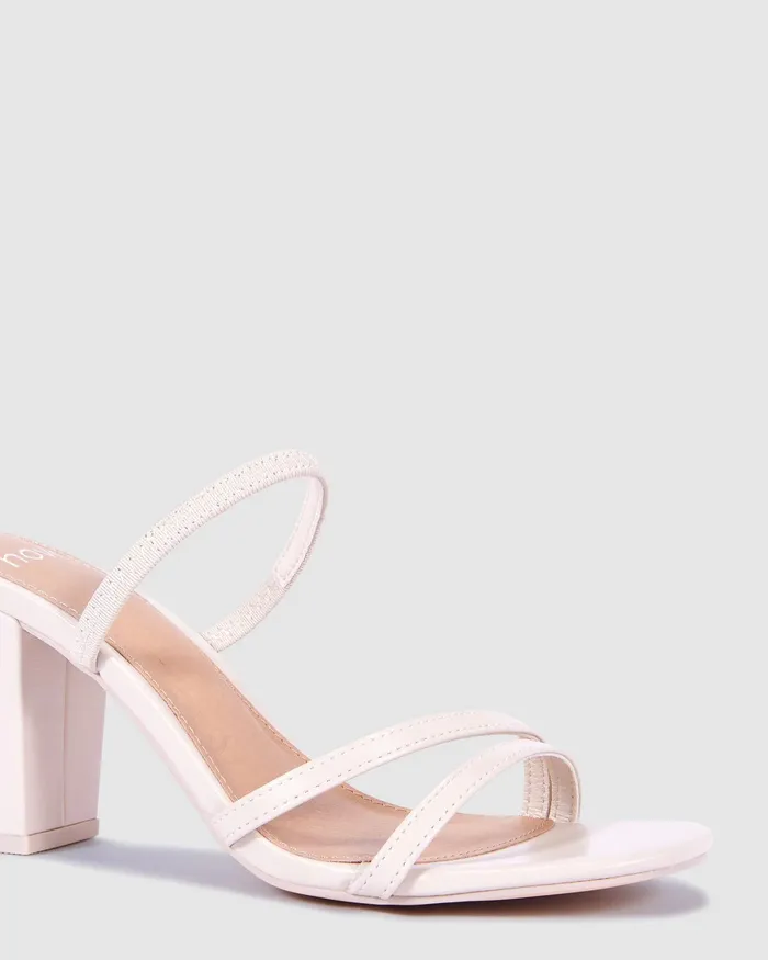 Mules MONDAY CREAM Block Heels 8211 NOVO Shoes Women Mules MONDAY CREAM Block Heels 8211 NOVO Shoes Women