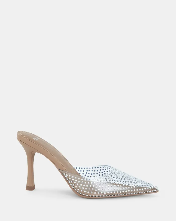 Mules NOVO Shoes Women PATTI CAMEL Closed Toe Heels