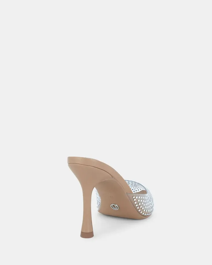 Mules NOVO Shoes Women PATTI CAMEL Closed Toe Heels