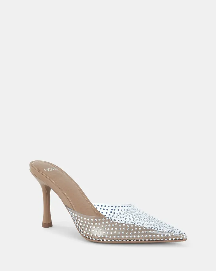 Mules NOVO Shoes Women PATTI CAMEL Closed Toe Heels