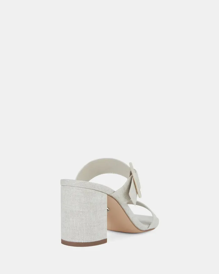 Mules Women LAURELLE LINEN High Heels NOVO Shoes