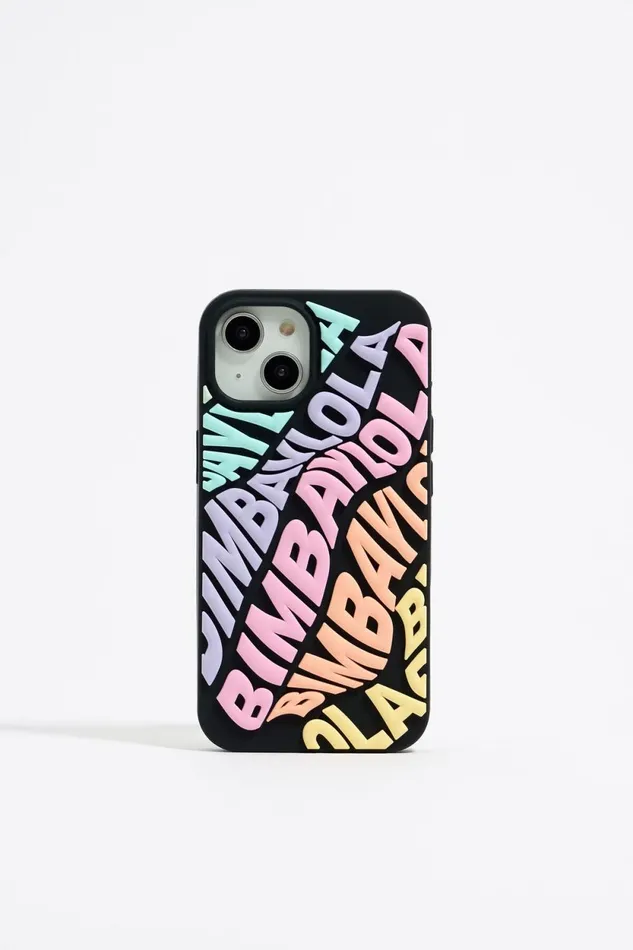Multicolored Logo Silicone IPhone 13 Case Pastel Pink Women Bimba Y Lola Phone Cases Multicolored Logo Silicone IPhone 13 Case Pastel Pink Women Bimba Y Lola Phone Cases