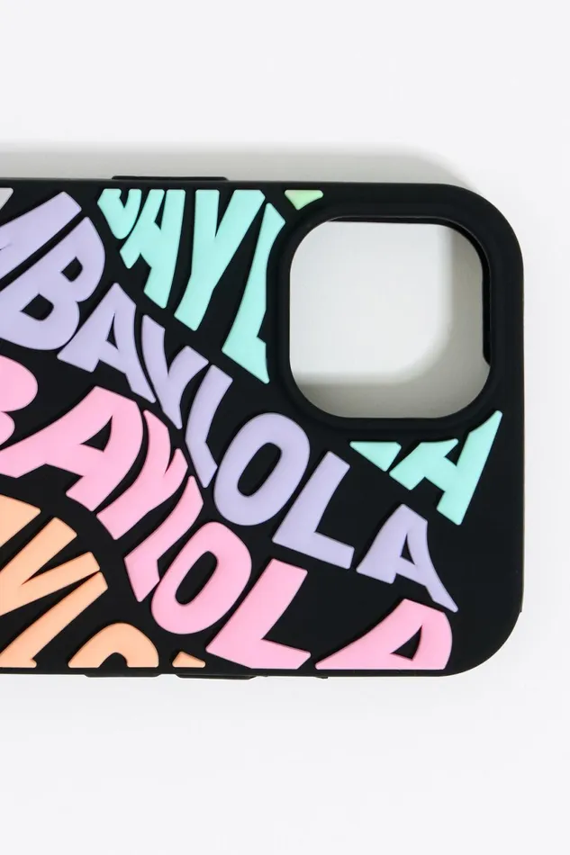 Multicolored Logo Silicone IPhone 13 Case Pastel Pink Women Bimba Y Lola Phone Cases Multicolored Logo Silicone IPhone 13 Case Pastel Pink Women Bimba Y Lola Phone Cases