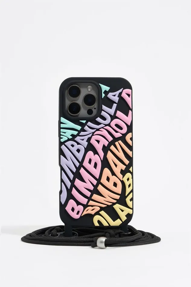 Multicolored Logo Silicone IPhone 16 Pro Max Case Pastel Pink Women Bimba Y Lola Phone Cases Multicolored Logo Silicone IPhone 16 Pro Max Case Pastel Pink Women Bimba Y Lola Phone Cases
