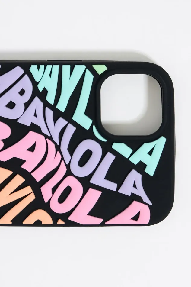 Multicolored Logo Silicone IPhone 16 Pro Max Case Pastel Pink Women Bimba Y Lola Phone Cases Multicolored Logo Silicone IPhone 16 Pro Max Case Pastel Pink Women Bimba Y Lola Phone Cases