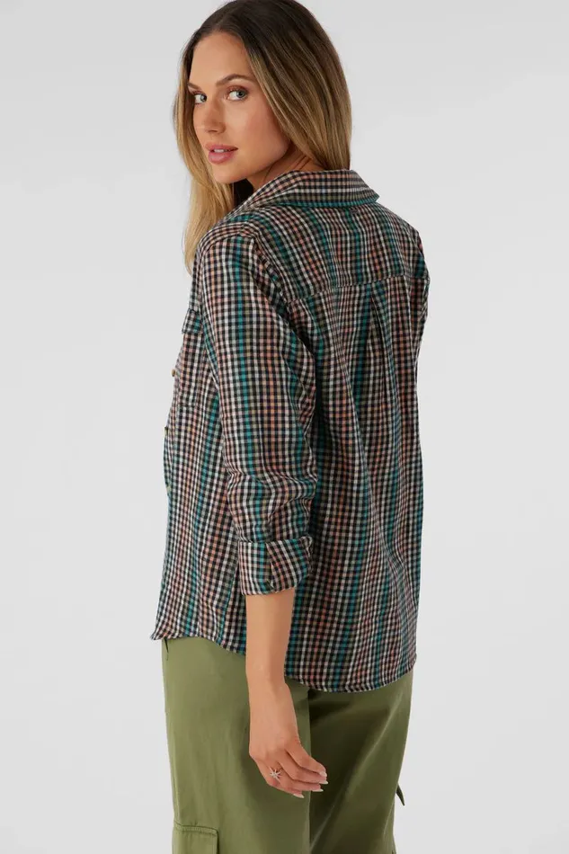 NASH FLANNEL STANDARD FIT SHIRT Canyon Sunset Women O039NEILL Clothing