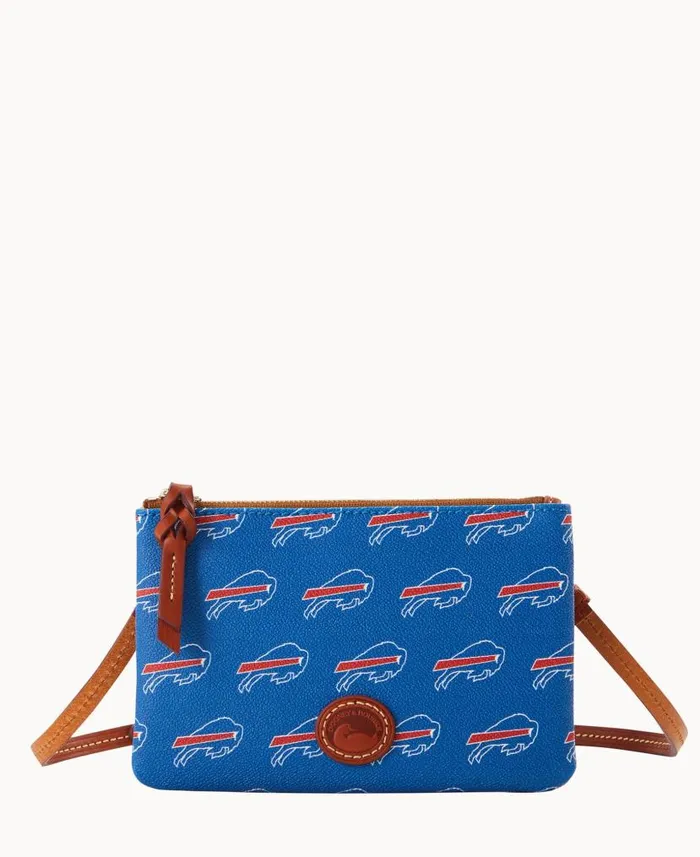 NFL Bills Top Zip Crossbody Bills Woman Dooney and Bourke Crossbodies