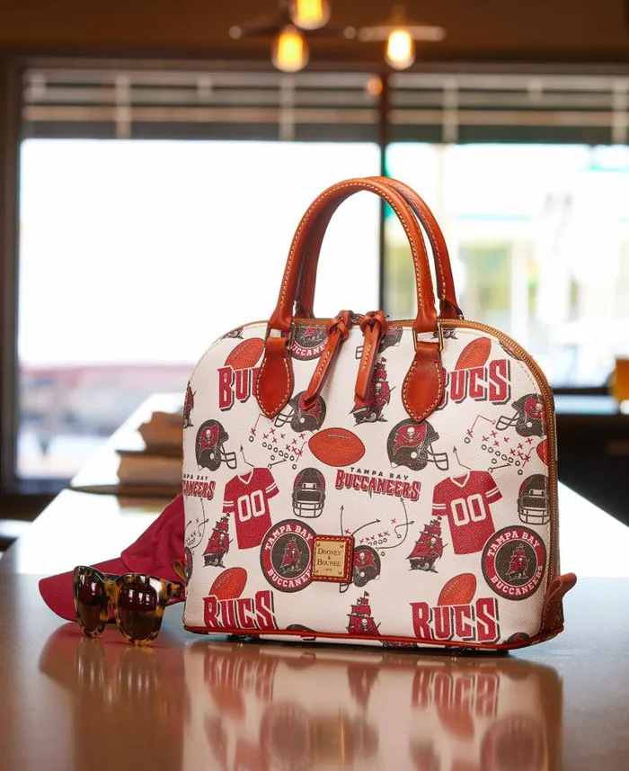 NFL Buccaneers Zip Zip Satchel Buccaneers Woman Dooney and Bourke Satchels NFL Buccaneers Zip Zip Satchel Buccaneers Woman Dooney and Bourke Satchels