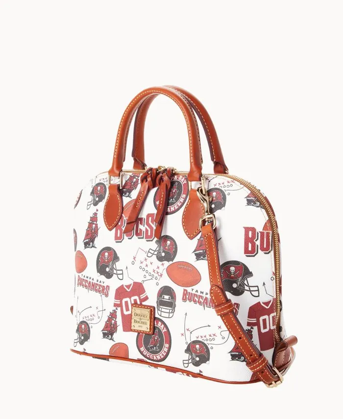NFL Buccaneers Zip Zip Satchel Buccaneers Woman Dooney and Bourke Satchels NFL Buccaneers Zip Zip Satchel Buccaneers Woman Dooney and Bourke Satchels