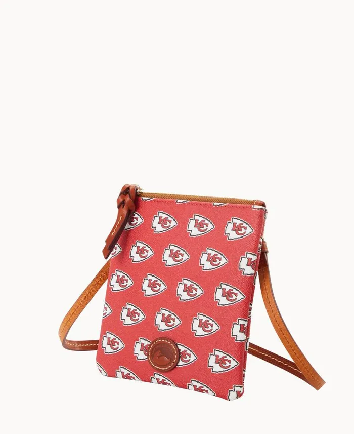 NFL Chiefs Small North South Top Zip Crossbody Chiefs Woman Dooney and Bourke Crossbodies NFL Chiefs Small North South Top Zip Crossbody Chiefs Woman Dooney and Bourke Crossbodies
