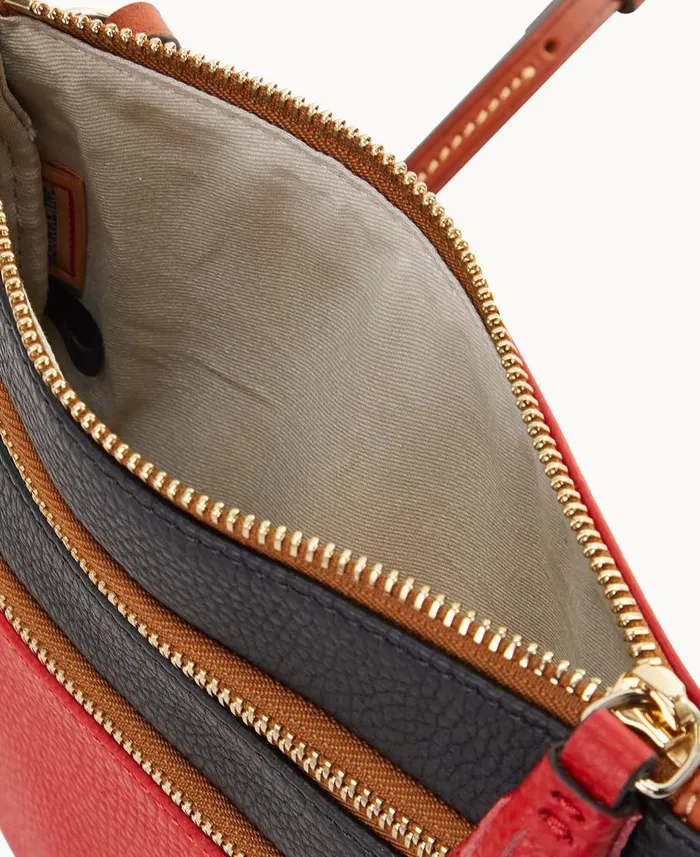 NFL Chiefs Triple Zip Crossbody Chiefs Woman Dooney and Bourke Crossbodies NFL Chiefs Triple Zip Crossbody Chiefs Woman Dooney and Bourke Crossbodies