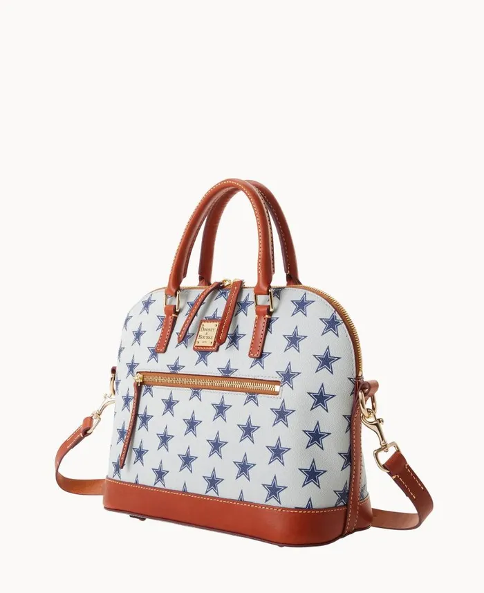 NFL Cowboys Domed Zip Satchel Cowboys Woman Dooney and Bourke Satchels NFL Cowboys Domed Zip Satchel Cowboys Woman Dooney and Bourke Satchels
