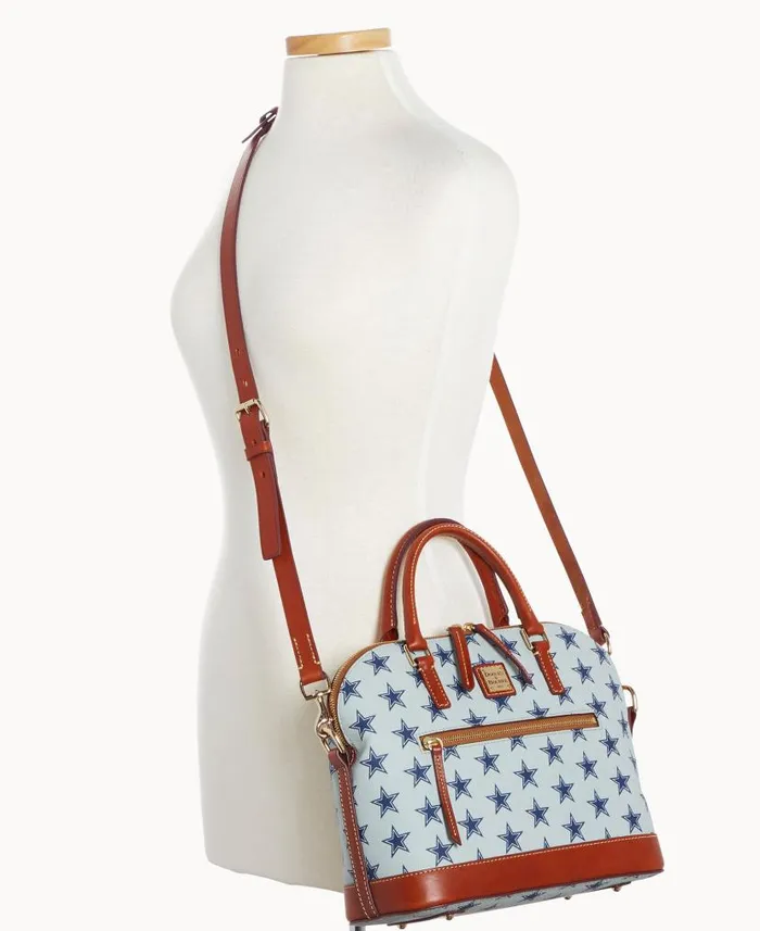 NFL Cowboys Domed Zip Satchel Cowboys Woman Dooney and Bourke Satchels NFL Cowboys Domed Zip Satchel Cowboys Woman Dooney and Bourke Satchels