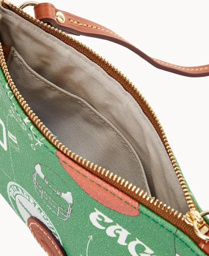 NFL Eagles Top Zip Crossbody Eagles Woman Dooney and Bourke Crossbodies NFL Eagles Top Zip Crossbody Eagles Woman Dooney and Bourke Crossbodies