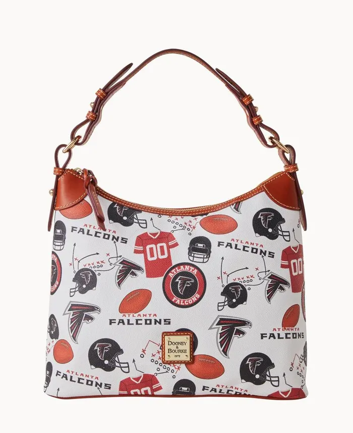 NFL Falcons Hobo Falcons Woman Dooney and Bourke Shoulder Bags