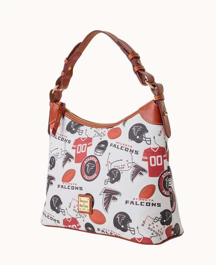 NFL Falcons Hobo Falcons Woman Dooney and Bourke Shoulder Bags NFL Falcons Hobo Falcons Woman Dooney and Bourke Shoulder Bags