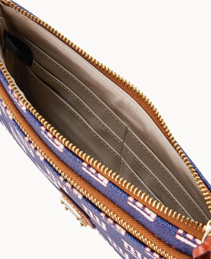 NFL NY Giants Double Zip Wristlet New York Giants ManWoman Dooney and Bourke Wallets NFL NY Giants Double Zip Wristlet New York Giants ManWoman Dooney and Bourke Wallets