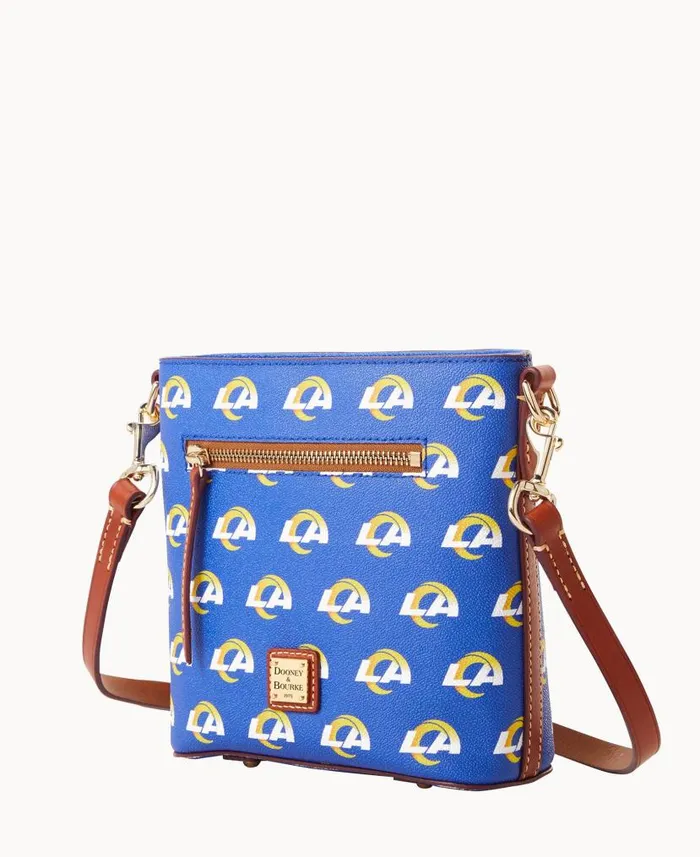 NFL Rams Small Zip Crossbody Rams Woman Dooney and Bourke Crossbodies NFL Rams Small Zip Crossbody Rams Woman Dooney and Bourke Crossbodies