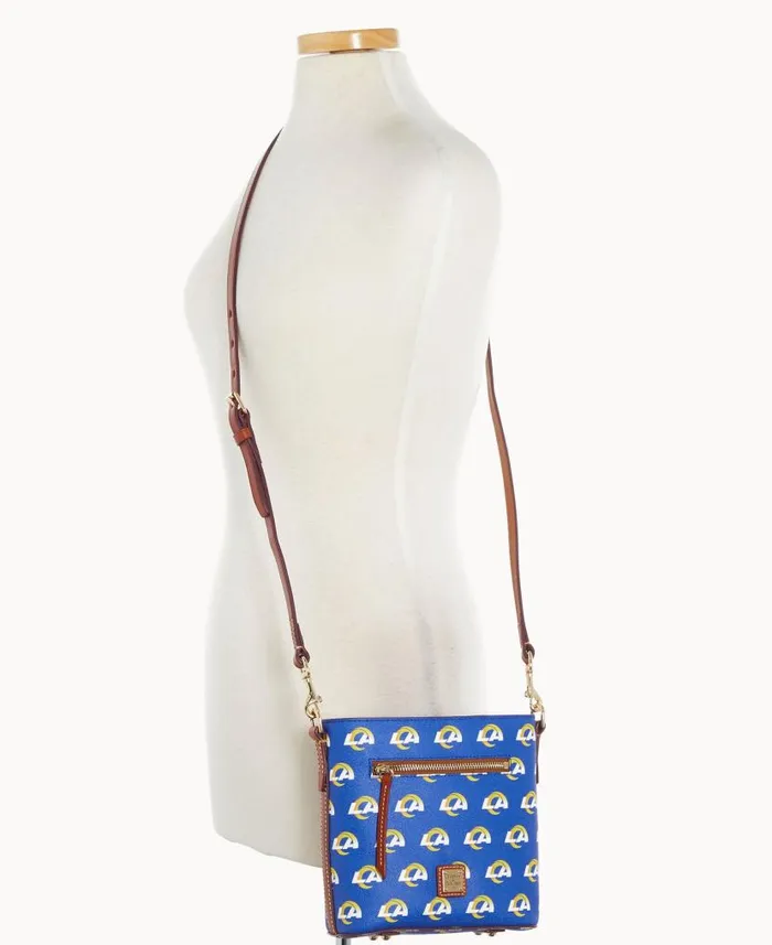 NFL Rams Small Zip Crossbody Rams Woman Dooney and Bourke Crossbodies NFL Rams Small Zip Crossbody Rams Woman Dooney and Bourke Crossbodies