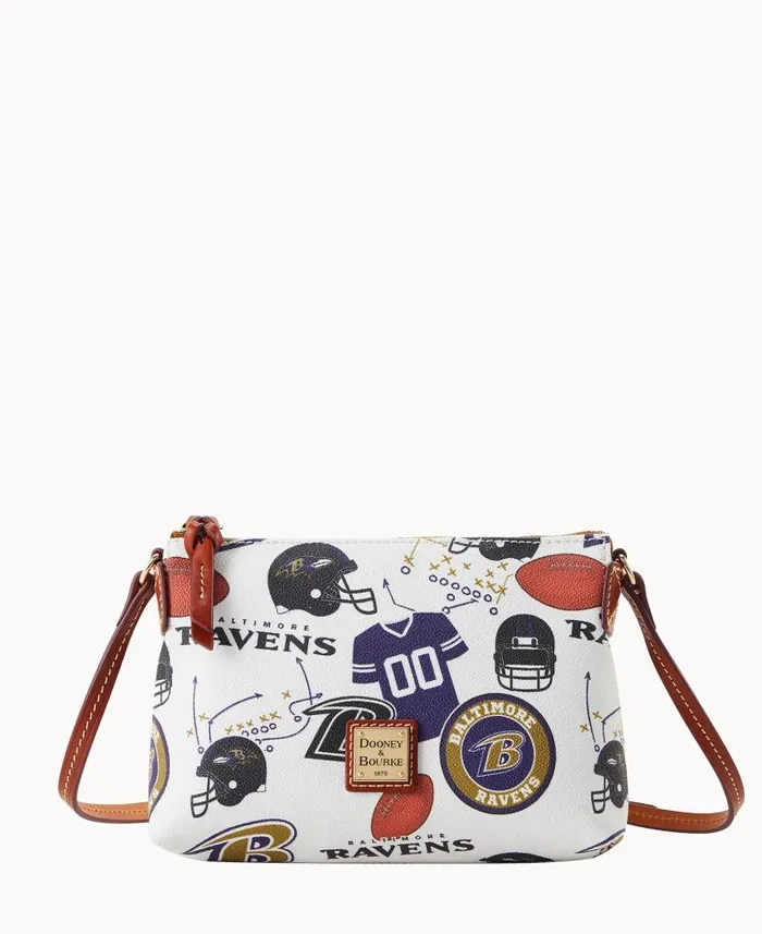 NFL Ravens Crossbody Pouchette Ravens Woman Dooney and Bourke Crossbodies