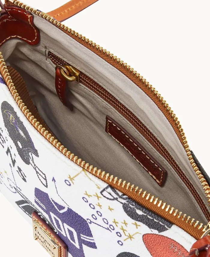 NFL Ravens Crossbody Pouchette Ravens Woman Dooney and Bourke Crossbodies