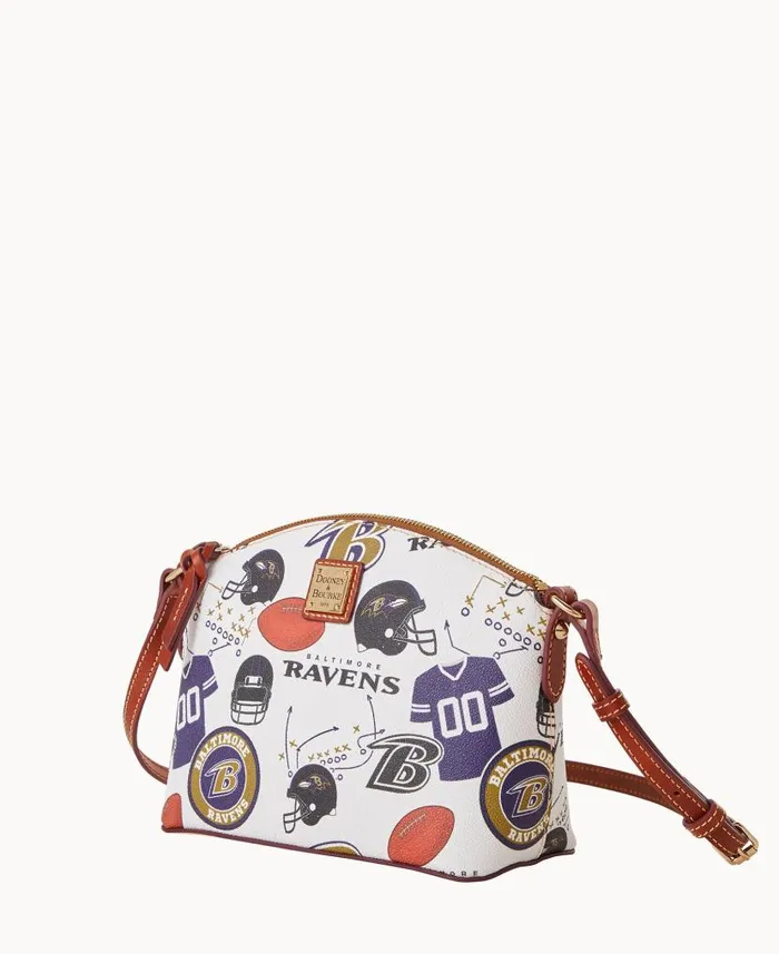 NFL Ravens Suki Crossbody Ravens Woman Dooney and Bourke Crossbodies NFL Ravens Suki Crossbody Ravens Woman Dooney and Bourke Crossbodies