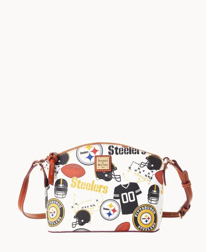 NFL Steelers Suki Crossbody Steelers Woman Dooney and Bourke Crossbodies
