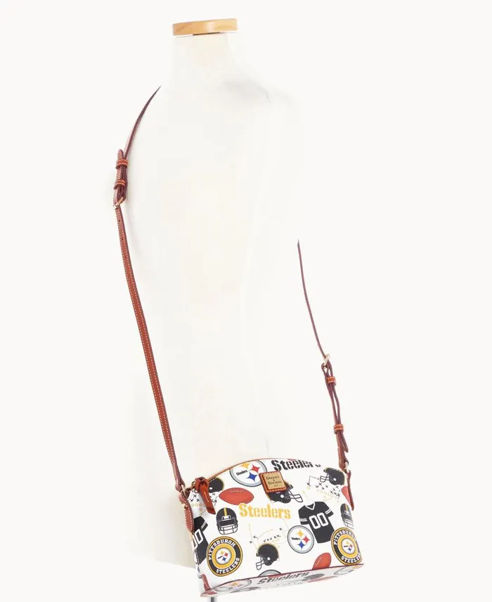 NFL Steelers Suki Crossbody Steelers Woman Dooney and Bourke Crossbodies