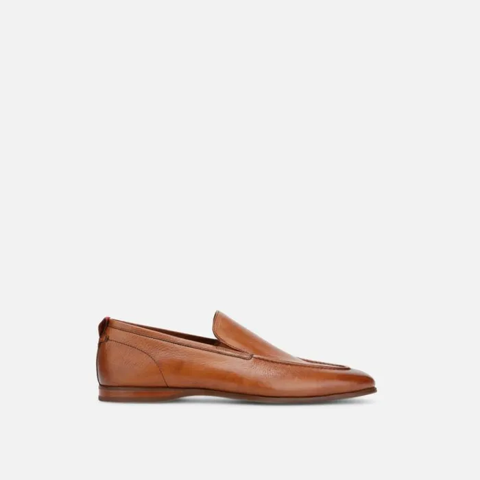 Nolan Leather Loafer With Rebound System Ip Cognac Men Kenneth Cole Loafers