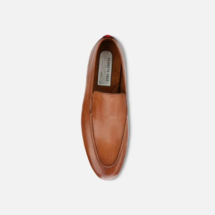 Nolan Leather Loafer With Rebound System Ip Cognac Men Kenneth Cole Loafers