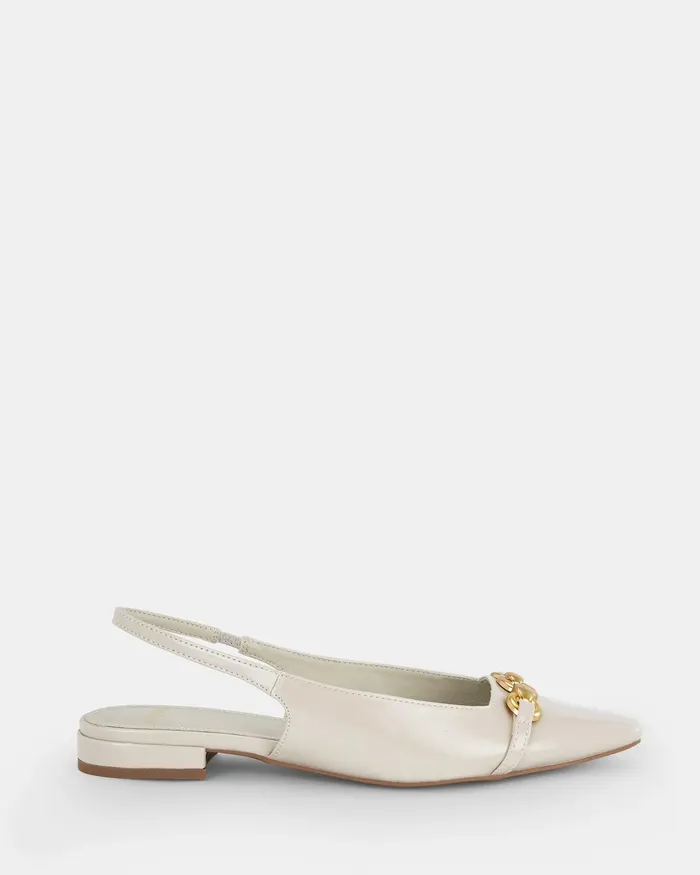 NOVO Shoes Ballet Flats Women COLISH CREAM PATENT Ballet Flats