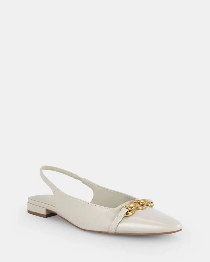 NOVO Shoes Ballet Flats Women COLISH CREAM PATENT Ballet Flats