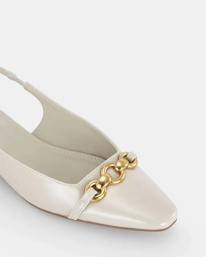 NOVO Shoes Ballet Flats Women COLISH CREAM PATENT Ballet Flats