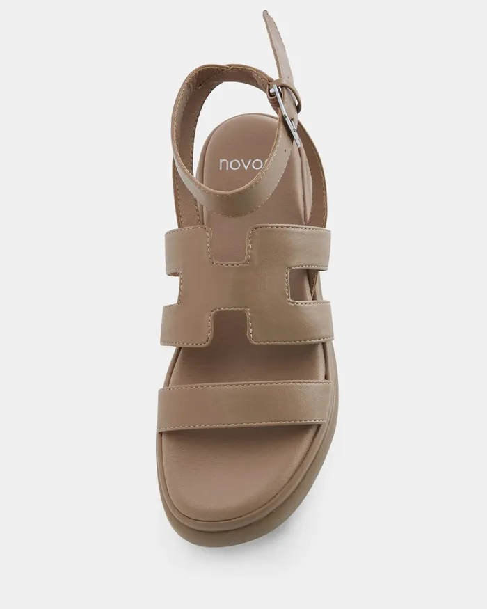 NOVO Shoes BOLZANO TOFFEE Women Wedges