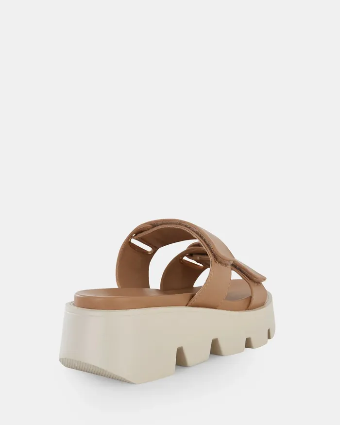 NOVO Shoes BRENNAN CAMEL Women Slides
