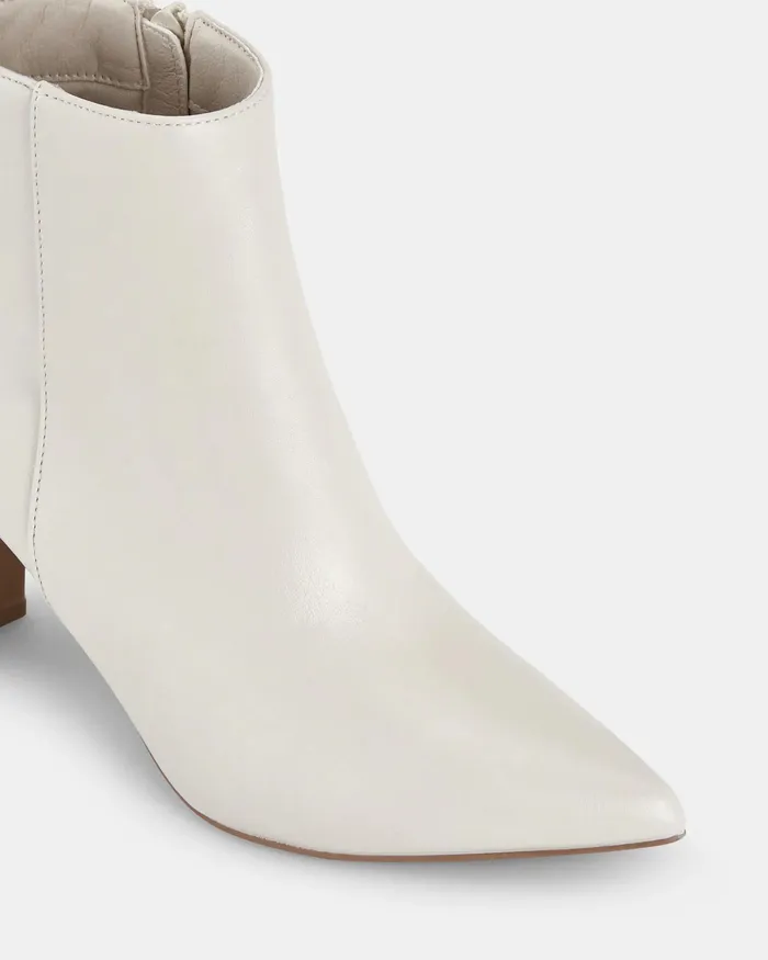 NOVO Shoes HARLIE CREAM Zip Up Boots Women Ankle Boots