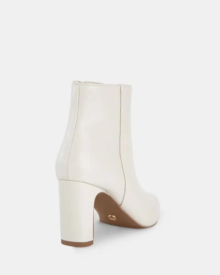 NOVO Shoes HARLIE CREAM Zip Up Boots Women Ankle Boots
