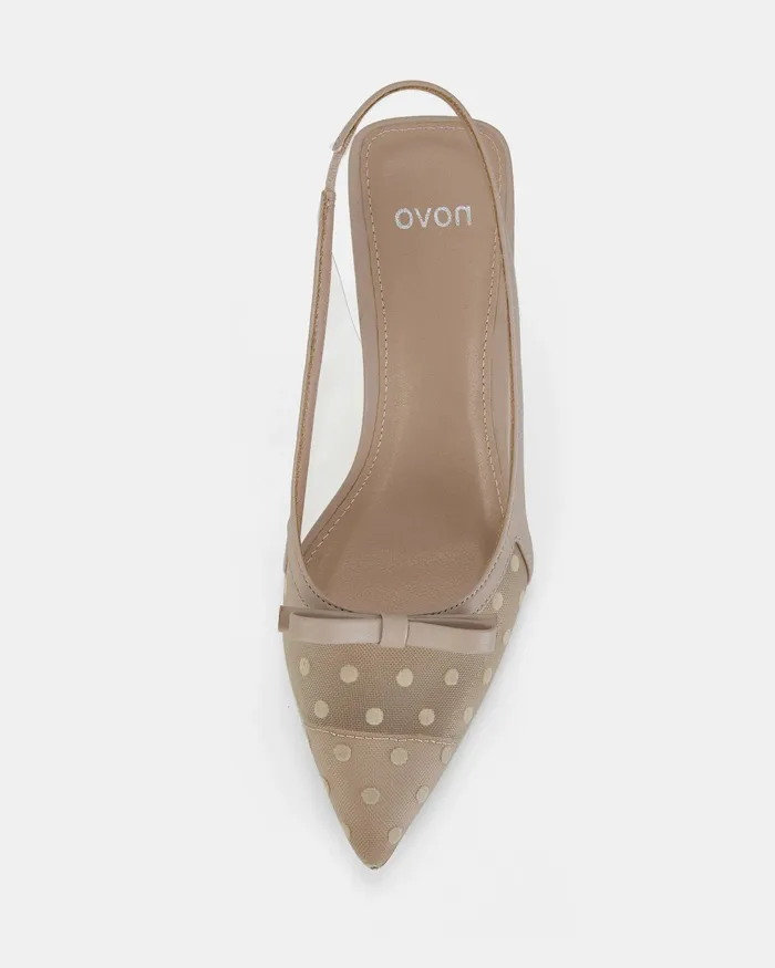 NOVO Shoes INTARA NUDE Closed Toe Heels Women Stilettos