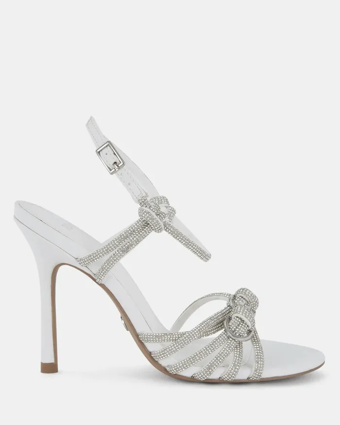 NOVO Shoes ZARDI WHITE Open Toe Heels Women Stilettos