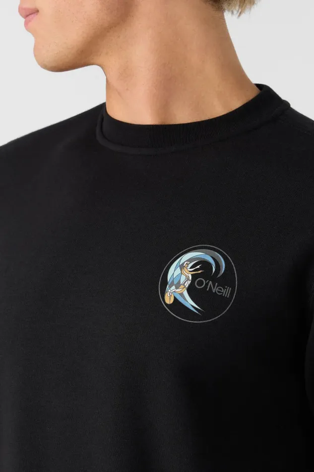 O039RIGINALS ESSENTIAL CREW NECK FLEECE Black Men O039NEILL Featured