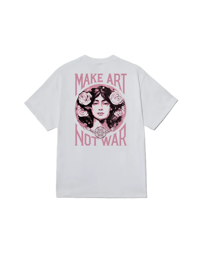 OBEY Clothing TSHIRTS Men MAKE ART NOT WAR CLASSIC TSHIRT White
