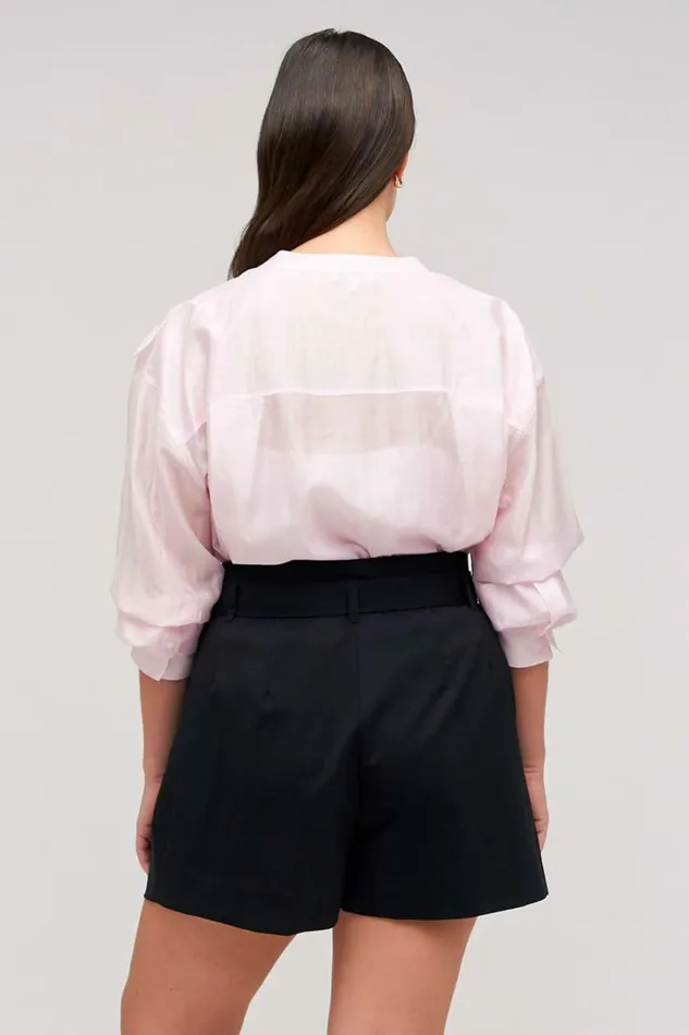 Oroton Belted Pleat Short Black Women Suiting Oroton Belted Pleat Short Black Women Suiting