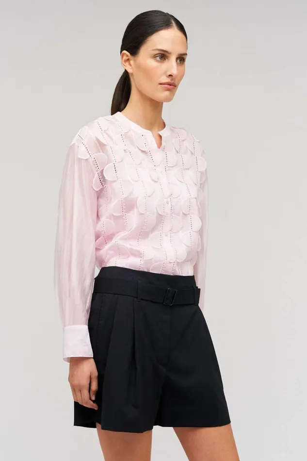 Oroton Belted Pleat Short Black Women Suiting Oroton Belted Pleat Short Black Women Suiting