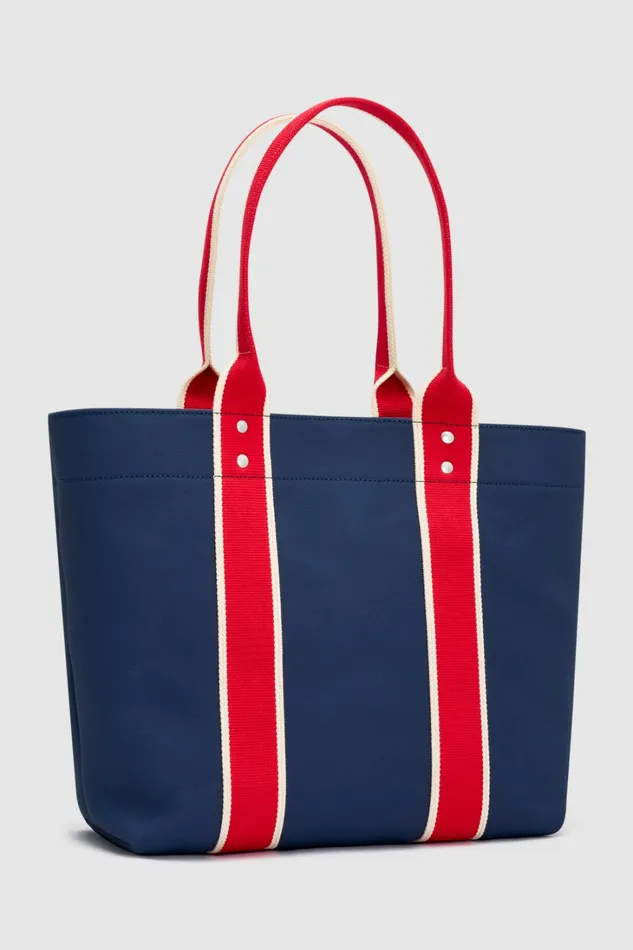 Oroton Crew Tote Prussian Blue Mix Women Totes Oroton Crew Tote Prussian Blue Mix Women Totes