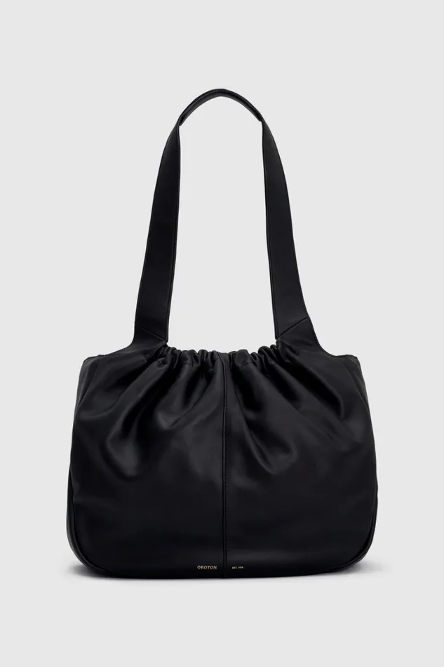 Oroton Emilia Soft Tote Black Women Shoulder