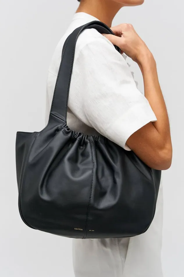 Oroton Emilia Soft Tote Black Women Shoulder Oroton Emilia Soft Tote Black Women Shoulder