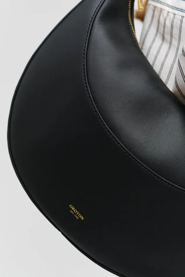 Oroton Florence Medium Hobo Black Women Shoulder Oroton Florence Medium Hobo Black Women Shoulder